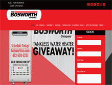 Tablet Screenshot of bosworthco.com